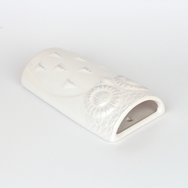 Keramický zvlhčovač vzduchu sova biela 8,5x17x3,6cm