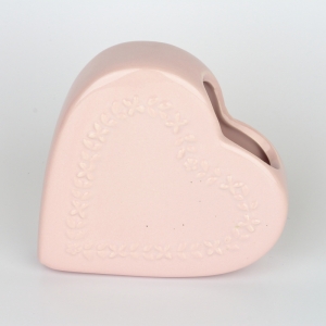 Keramický zvlhčovač vzduchu srdce 13x3,2x13cm