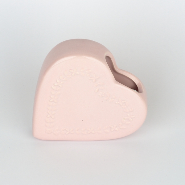 Keramický zvlhčovač vzduchu srdce 13x3,2x13cm
