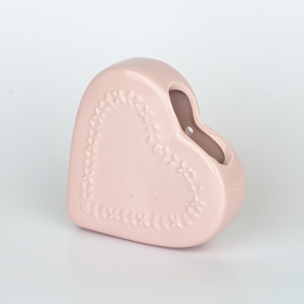 Keramický zvlhčovač vzduchu srdce 13x3,2x13cm