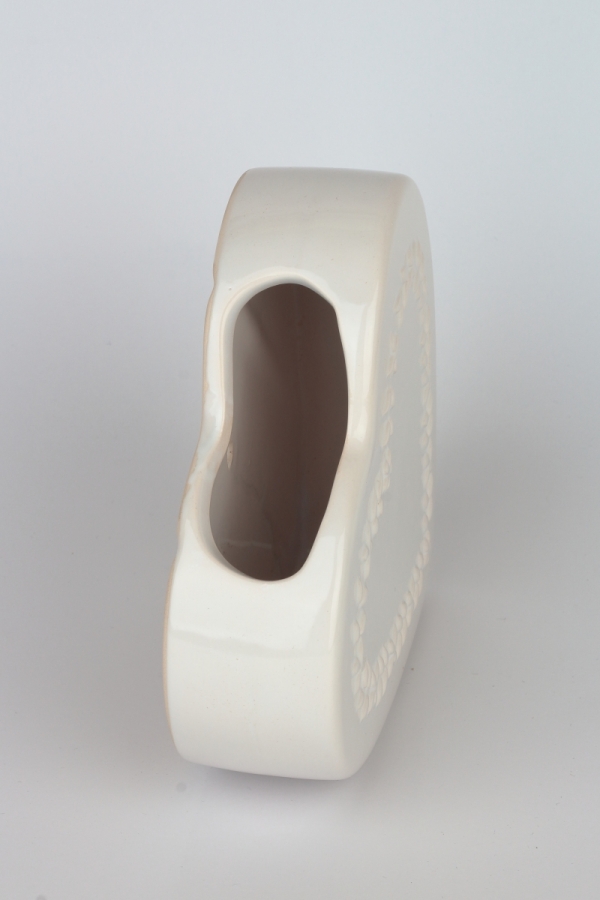 Keramický zvlhčovač vzduchu srdce biely 18x18x5cm