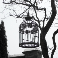 Klietka na vtáčika retro 47cm