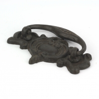 Klopadlo na dvere liatinové hnedé 7x12cm