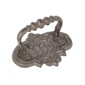 Klopadlo na dvere liatinové Welcome