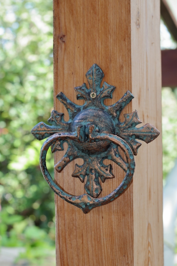 Klopadlo na dvere mosadzné 17cm