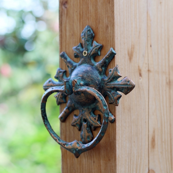 Klopadlo na dvere mosadzné 17cm