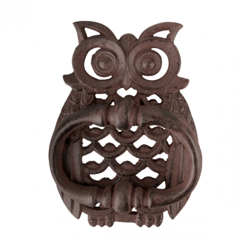 Klopadlo na dvere sova 13 x 18 cm 