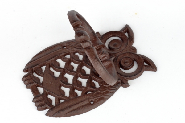 Klopadlo na dvere sova 13 x 18 cm 