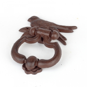 Klopadlo s vtáčikom liatina 14x18cm