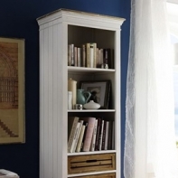 Knižnica biela Novaline 56x180x36cm