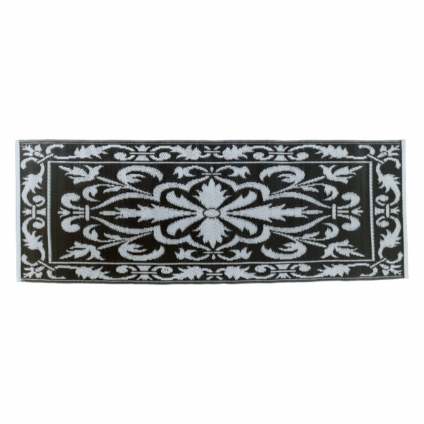 Koberec na balkón 198x78cm šedo-čierny