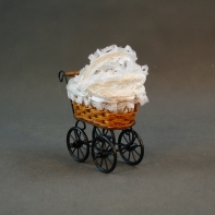 Kočík prútený 18x16x9cm