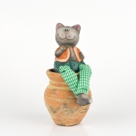 Mačka keramická dekorácia 16cm