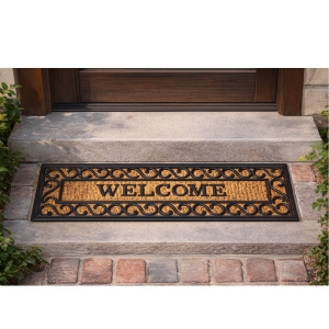 Kokosová rohožka Welcome 75x25x0,9cm