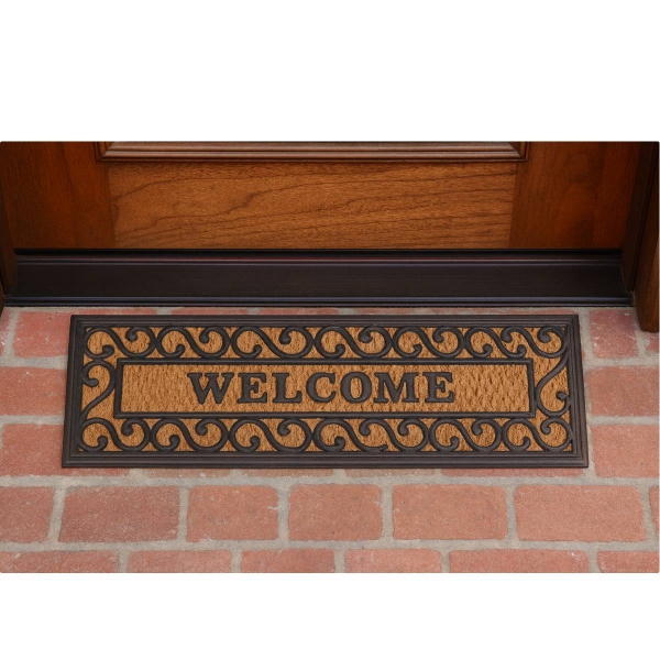 Kokosová rohožka Welcome 75x25x0,9cm