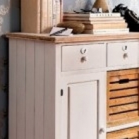 Komoda bílá do obývačky 110x87x40cm