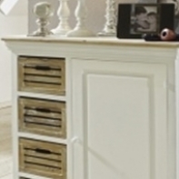 Komoda do spálne 4 šuplíky / dvierka Novaline 78x100x36cm