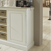 Komoda do spálne 4 šuplíky / dvierka Novaline 78x100x36cm