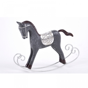 Koník hojdací šedý 16x14x4cm