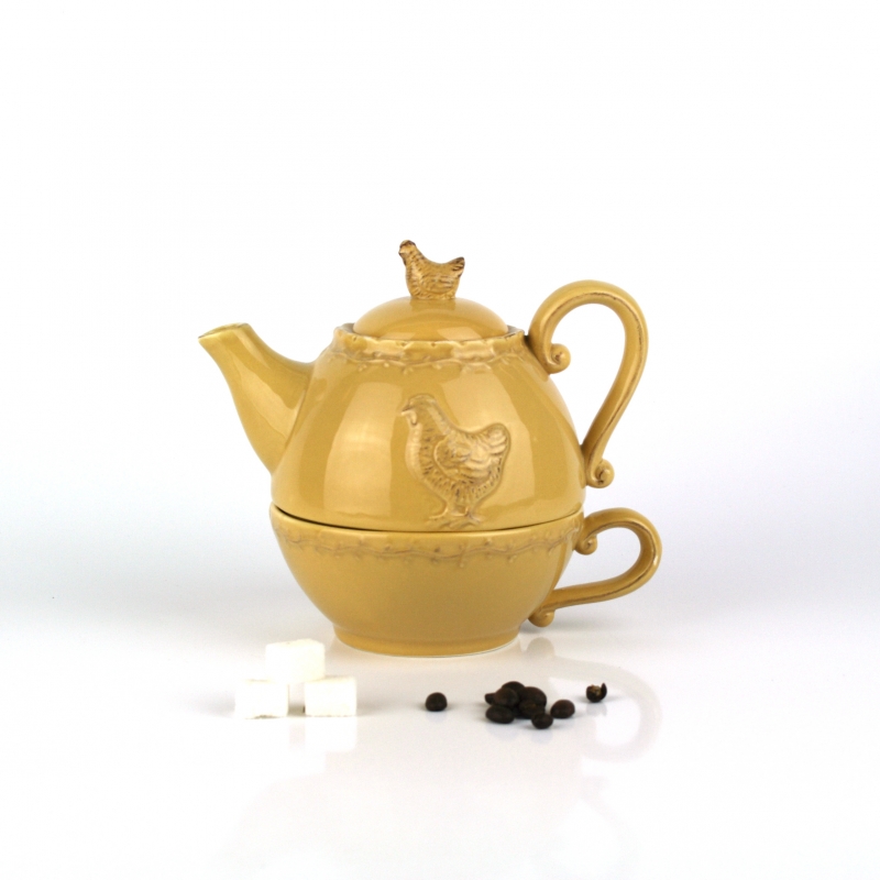 Kanvica na čaj sa sliepkou 0,3 / 0,7l POŠKODENÉ