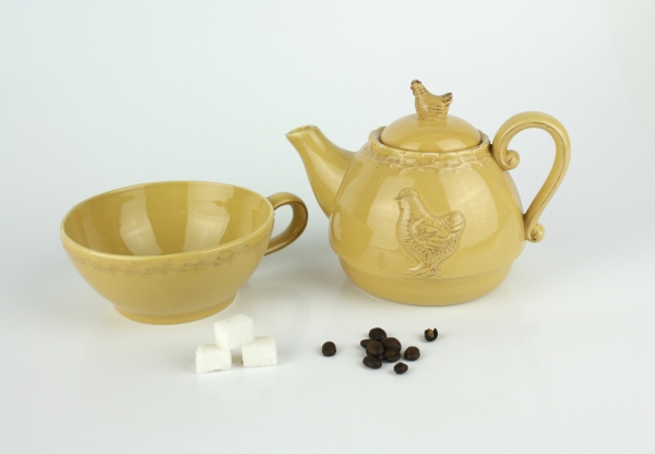 Kanvica na čaj sa sliepkou 0,3 / 0,7l POŠKODENÉ