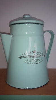 Konvička smalt dek3889 - tyrkys 18cm