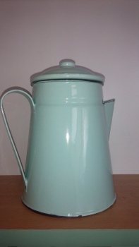 Konvička smalt dek3889 - tyrkys 18cm