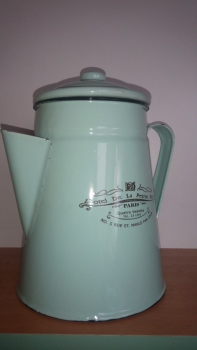 Konvička smalt dek3893 - tyrkys 18cm - POŠKODENÉ