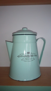 Konvička smalt dek3893 - tyrkys 18cm - POŠKODENÉ