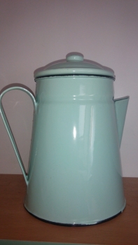 Konvička smalt dek3895 - tyrkys 18cm