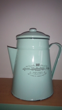 Konvička smalt - tyrkys 18cm - POŠKODENÉ