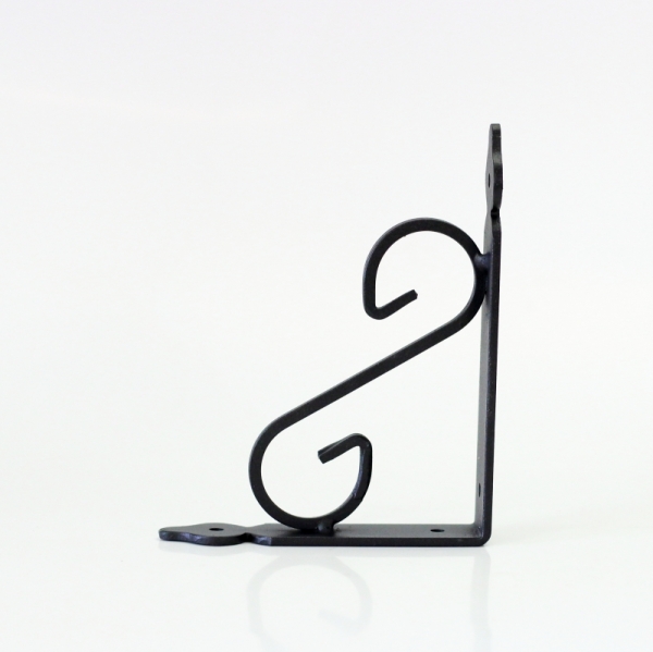 Konzola na police čierna 140x110mm