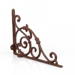 Konzola na police ozdobná liatina 20x27cm