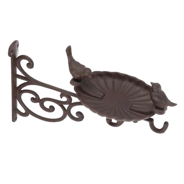 Konzola na závesný kvetináč s krmítkom 24x35x25cm | Esschert Design