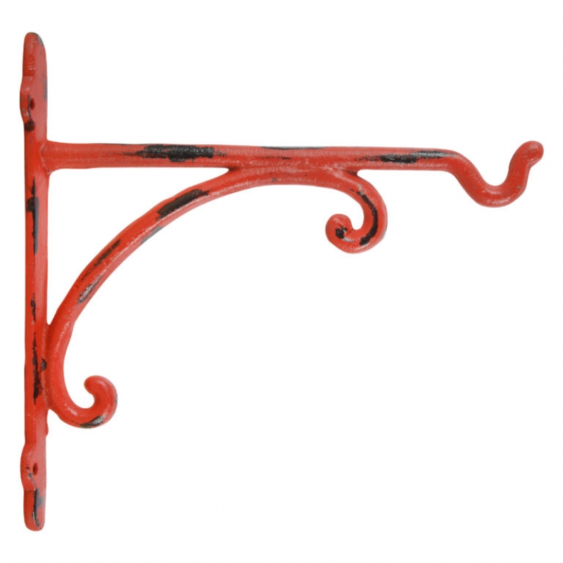 Konzola na stenu retro červená