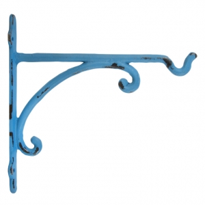 Konzola na stenu retro modrá