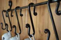 Konzolka do kuchyne (3 háčiky) 50cm