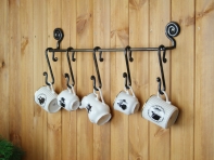 Konzolka do kuchyne (3 háčiky) 50cm