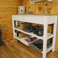 Konzolový stolík Novaline biely 120x80x40cm