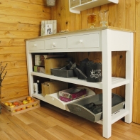 Konzolový stolík Novaline biely 120x80x40cm