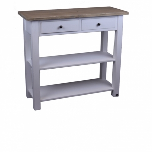 Konzolový stolek s šuplíky a policemi 100x90x38cm