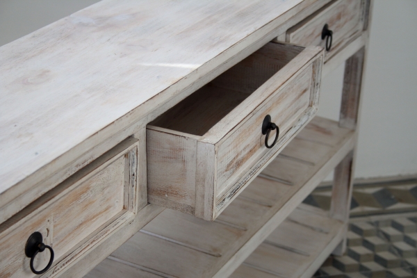 Konzolový stolík s 3 šuplíky 70x133x27cm