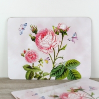 Korková podložka ruže 40 × 30 cm (sada 4 ks)