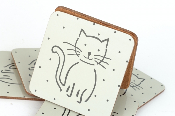 Korkové prestieranie 6ks 10 x 10 cm