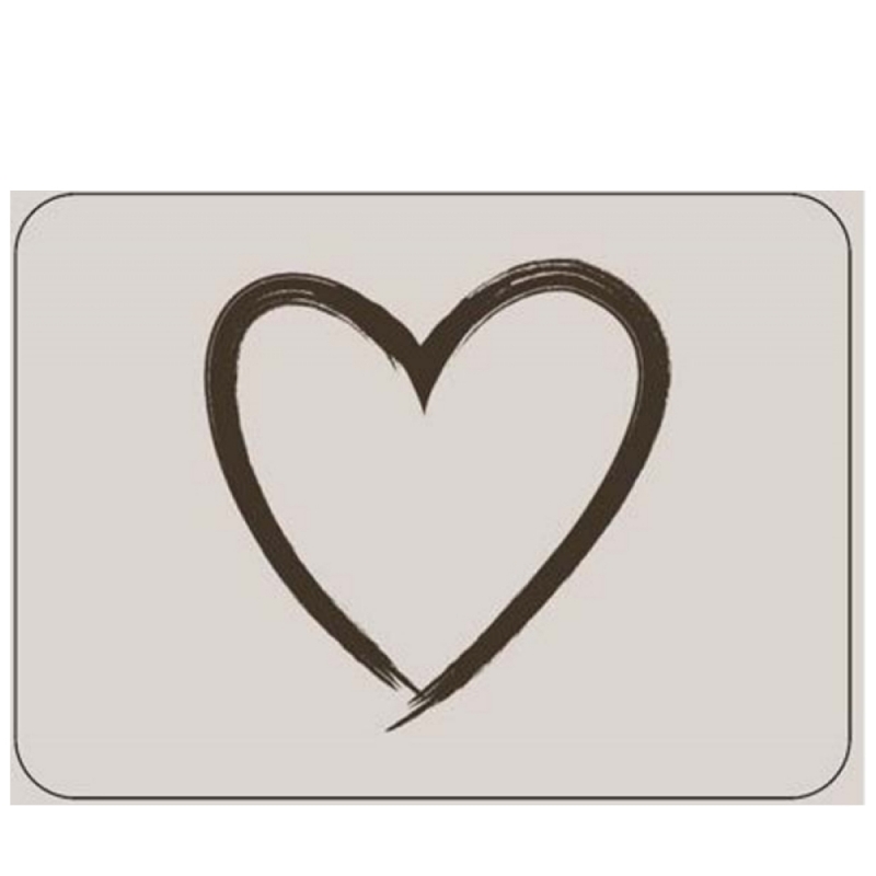Korkové prestieranie na stôl srdce 29x21cm  (sada 2ks)