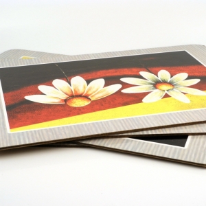 Korkové prestieranie s motívom kvetín 38x26cm