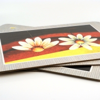 Korkové prestieranie s motívom kvetín 38x26cm