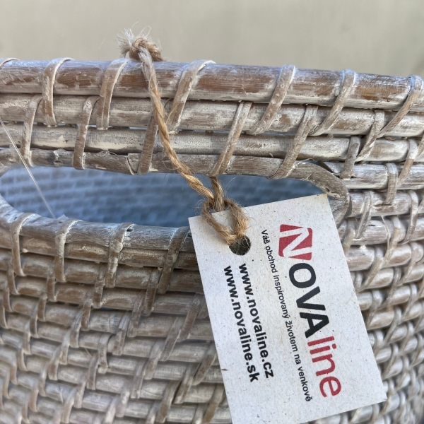 Kôš okrúhly vysoký 24 x 24 x 23 ratan malý