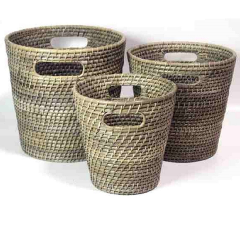 Kôš okrúhly vysoký 33 x 33 x 29 ratan veľký