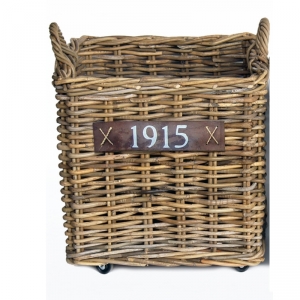 Kôš na drevo na kolieskach 51x59x51cm